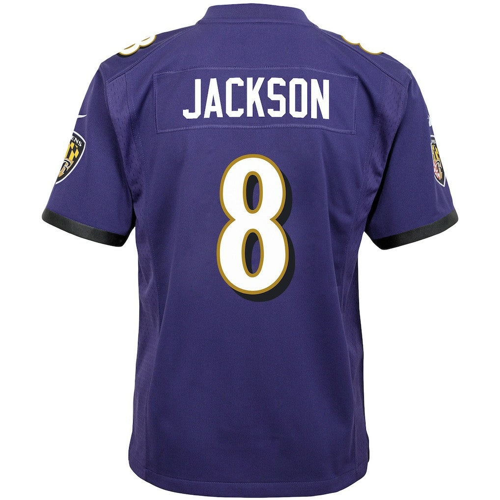 Lamar Jackson Baltimore Ravens Youth Game Jersey Purple - Nike