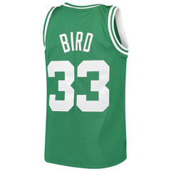 Mitchell & Ness - Larry Bird Boston Celtics Youth Hardwood Classics Swingman Throwback Jersey - Kelly Green