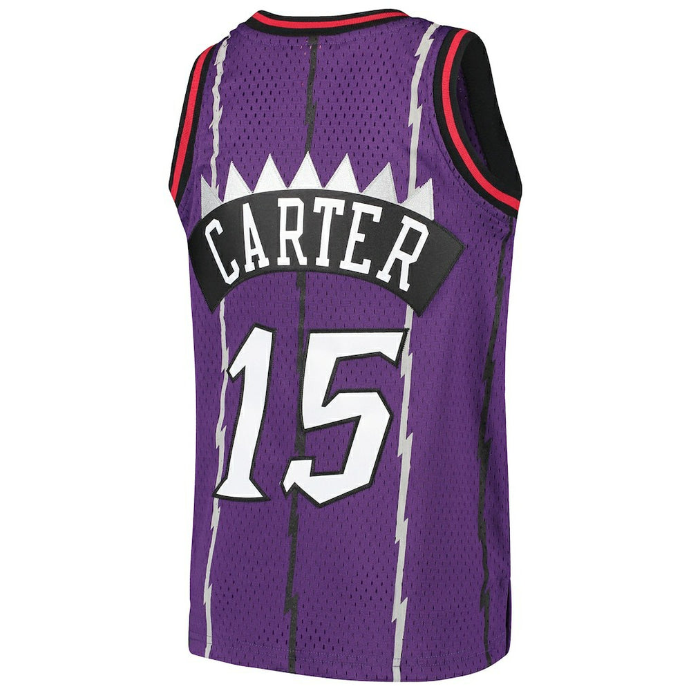 Mitchell & Ness - Vince Carter Toronto Raptors Youth 1998/99 Hardwood Classics Swingman Throwback Jersey - Purple