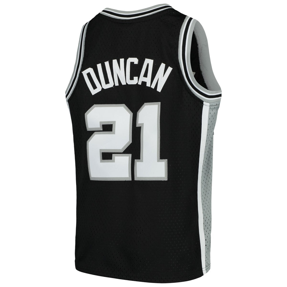 Mitchell & Ness - Tim Duncan San Antonio Spurs Youth Swingman Throwback Jersey - Black