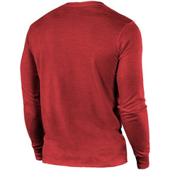 Arizona Cardinals Majestic Threads Lockup Tri-Blend Long Sleeve T-Shirt Cardinal - NFL