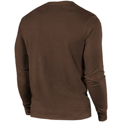 Cleveland Browns Majestic Threads Lockup Tri-Blend Long Sleeve T-Shirt Brown - NFL