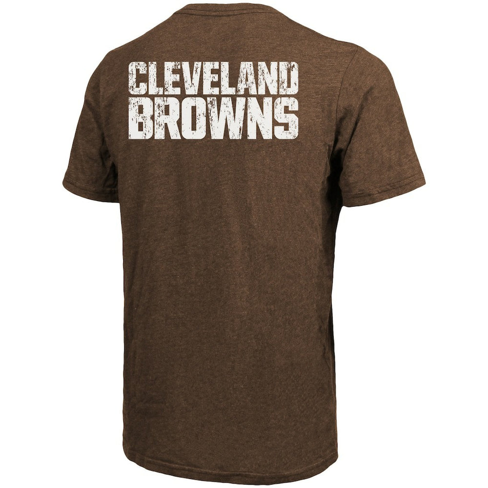 Cleveland Browns Majestic Threads Tri-Blend Pocket T-Shirt Brown - NFL