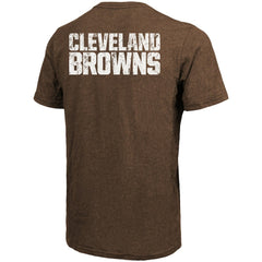 Cleveland Browns Majestic Threads Tri-Blend Pocket T-Shirt Brown - NFL