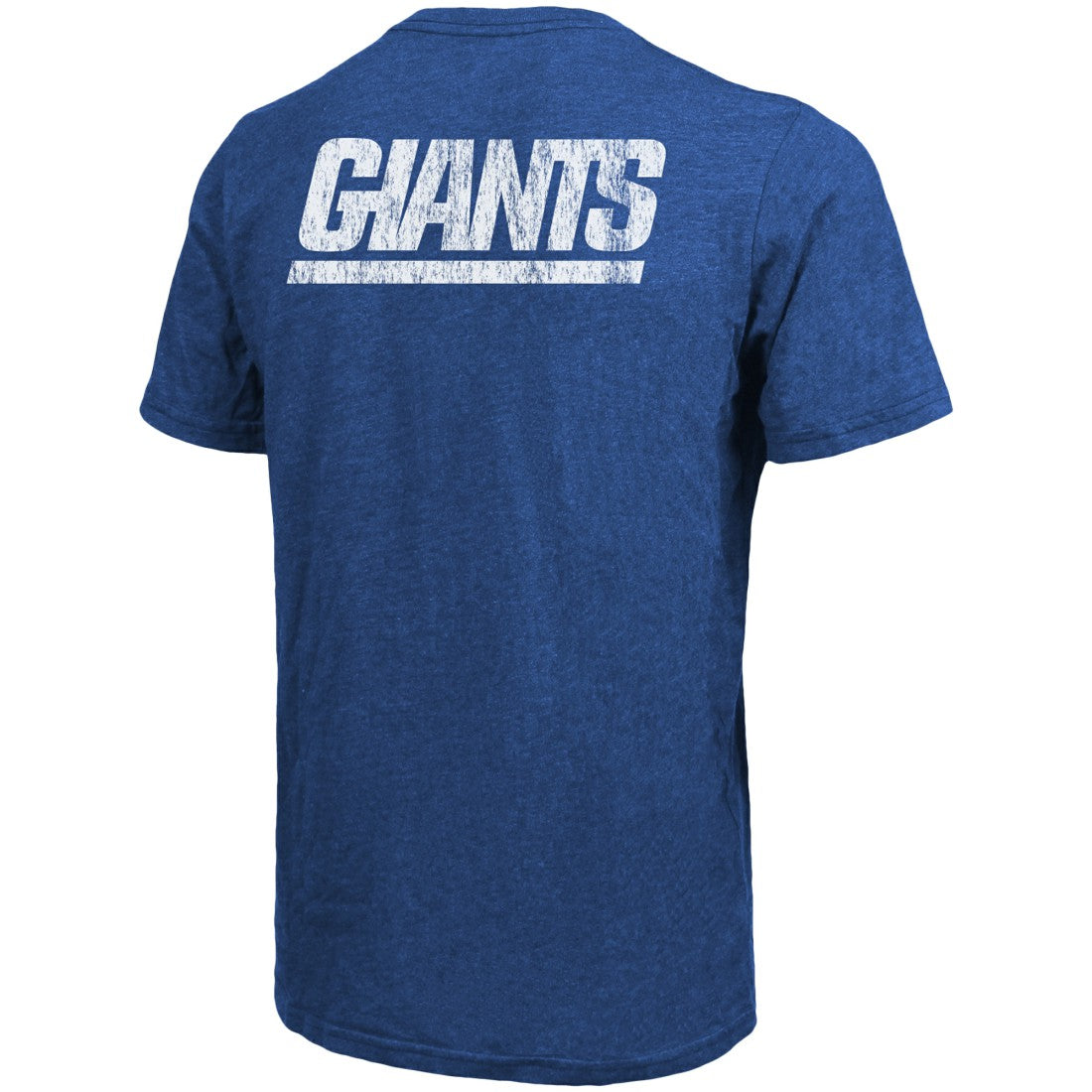 New York Giants Majestic Threads Tri-Blend Pocket T-Shirt Heathered Royal - NFL