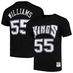 Mitchell & Ness - Jason Williams Sacramento Kings Hardwood Classics Team Name & Number T-Shirt - Black