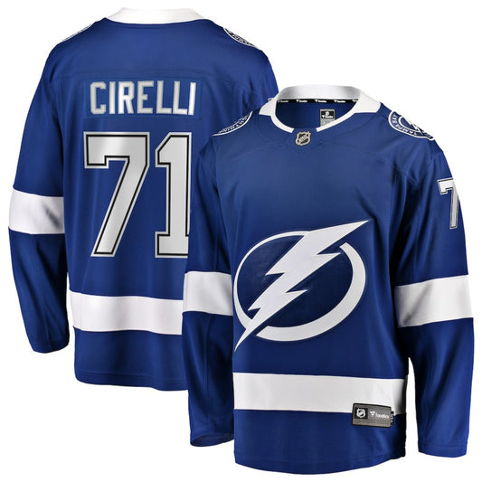 Anthony Cirelli Tampa Bay Lightning Fanatics Home Breakaway Player Jersey - Blue | NHL Jerseys