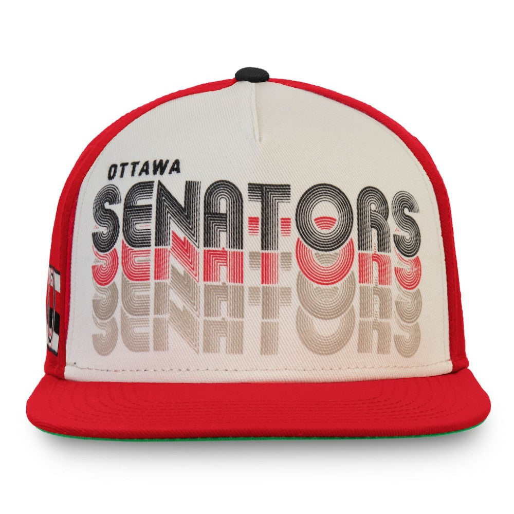 Ottawa Senators - Fanatics True Classic Snapback Hat Cream/Red
