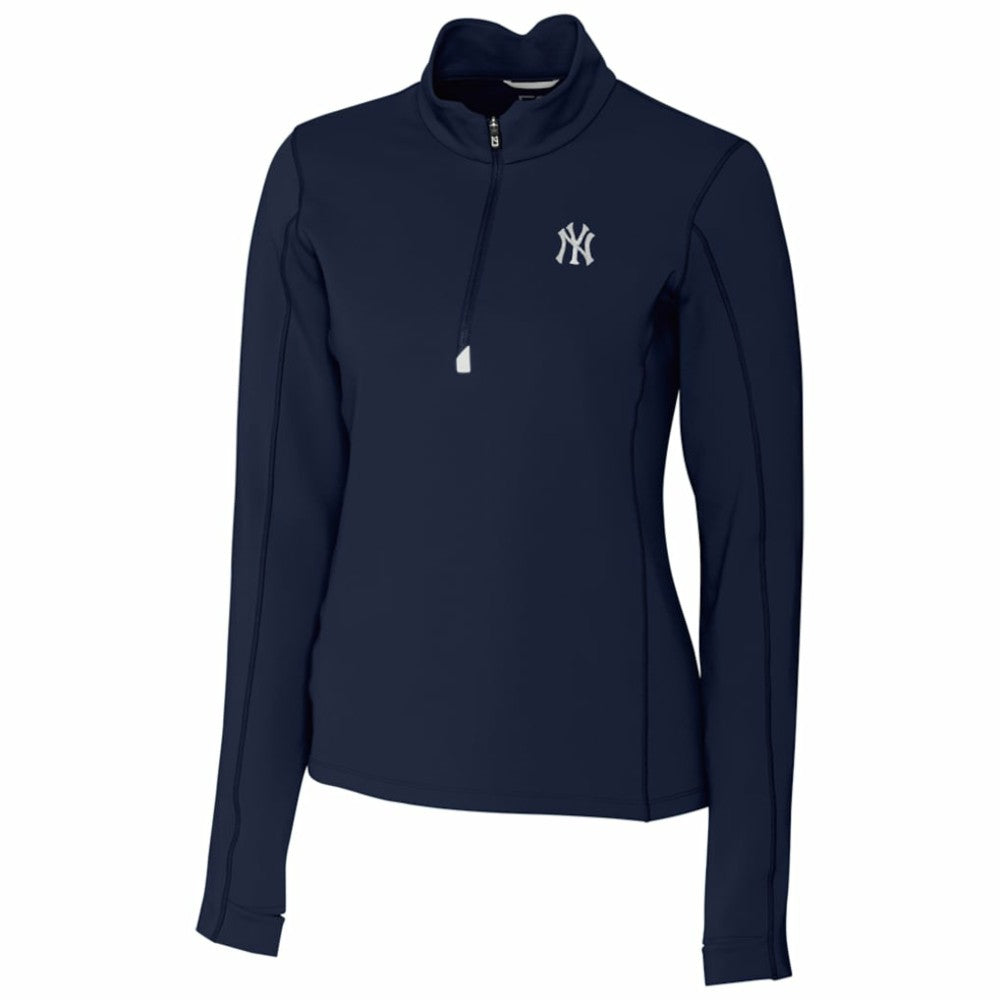 New York Yankees Cutter & Buck Women's Traverse Half-Zip Pullover Jacket discount