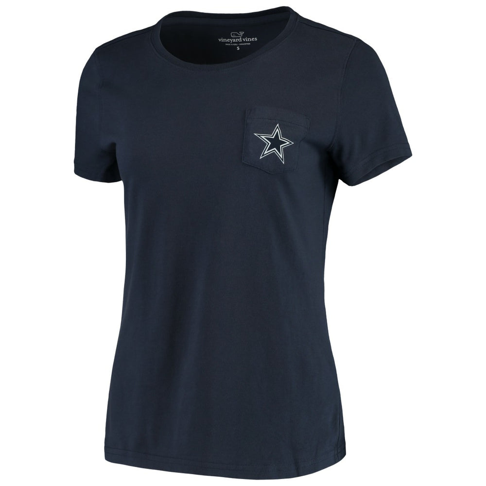 Dallas Cowboys Vineyard Vines Women's Sunset Sail T-Shirt Navy - NFL