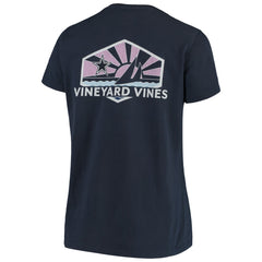 Dallas Cowboys Vineyard Vines Women's Sunset Sail T-Shirt Navy - NFL