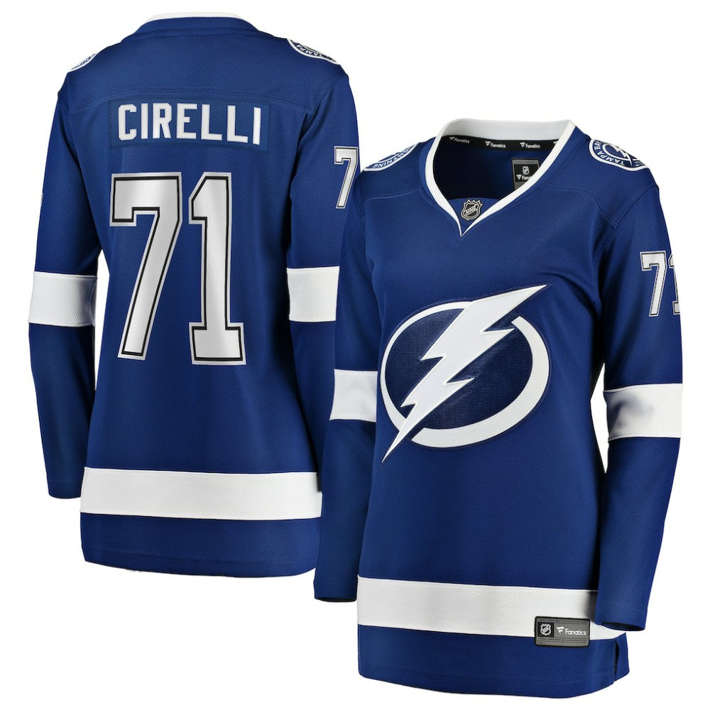 Anthony Cirelli Tampa Bay Lightning Fanatics Women's Home Breakaway Player Jersey - Blue | NHL Jerseys