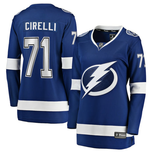 Anthony Cirelli Tampa Bay Lightning Fanatics Women's Home Breakaway Player Jersey - Blue | NHL Jerseys
