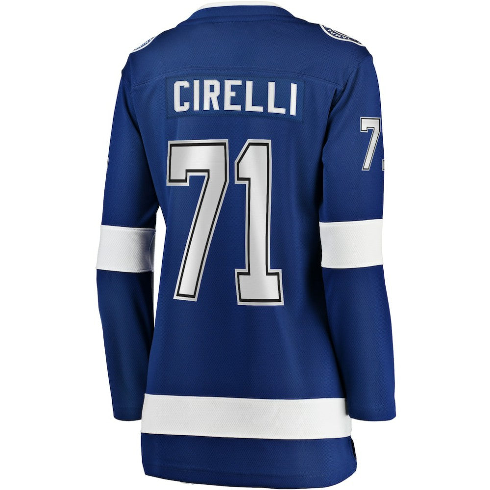 Anthony Cirelli Tampa Bay Lightning Fanatics Women's Home Breakaway Player Jersey - Blue | NHL Jerseys