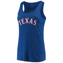 Texas Rangers Soft as a Grape Women's Plus Size Swing for the Fences Racerback Tank Top for sale