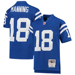 Peyton Manning Indianapolis Colts Youth 1998 Legacy Retired Player Jersey Royal - Mitchell & Ness