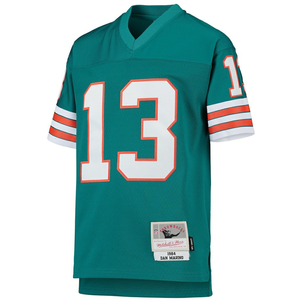 Dan Marino Miami Dolphins Youth 1984 Legacy Retired Player Jersey Aqua - Mitchell & Ness