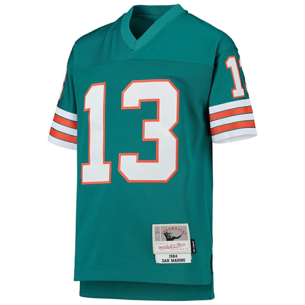 Dan Marino Miami Dolphins Youth 1984 Legacy Retired Player Jersey Aqua - Mitchell & Ness