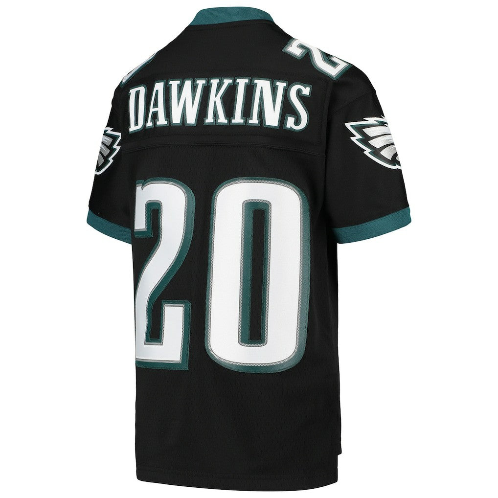 Brian Dawkins Philadelphia Eagles Youth 2004 Legacy Retired Player Jersey Black - Mitchell & Ness