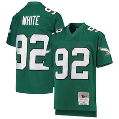 Reggie White Philadelphia Eagles Youth 1990 Legacy Retired Player Jersey Green - Mitchell & Ness