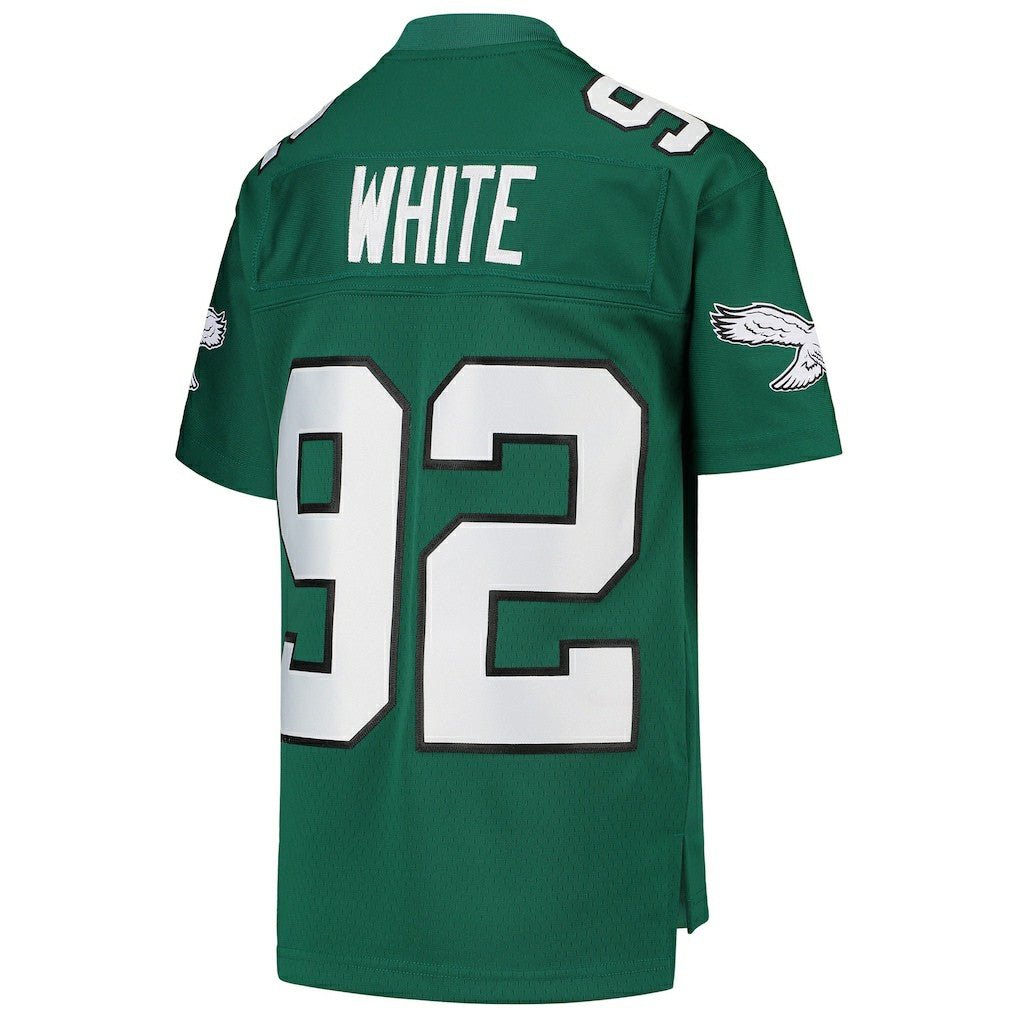 Reggie White Philadelphia Eagles Youth 1990 Legacy Retired Player Jersey Green - Mitchell & Ness