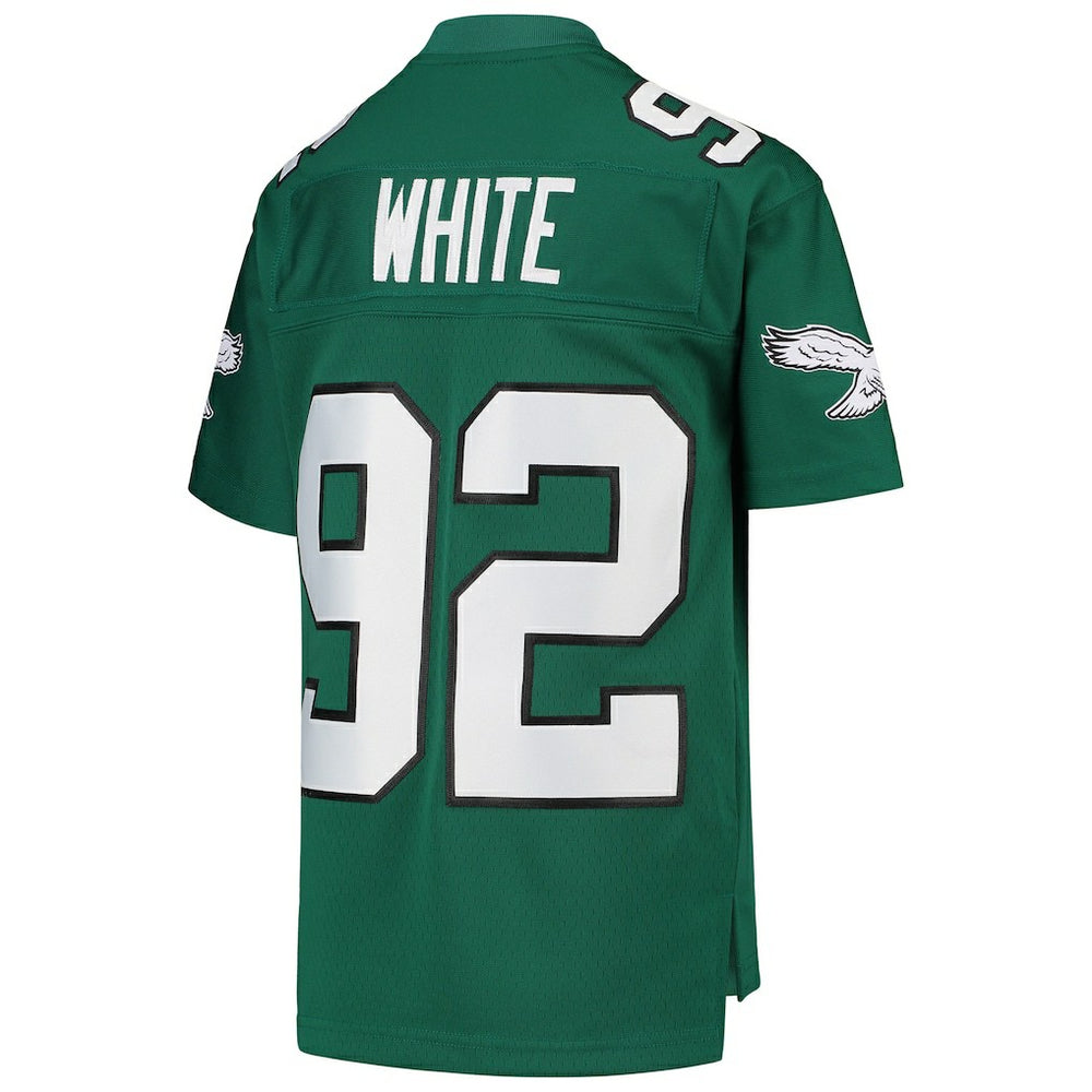 Reggie White Philadelphia Eagles Youth 1990 Legacy Retired Player Jersey Green - Mitchell & Ness