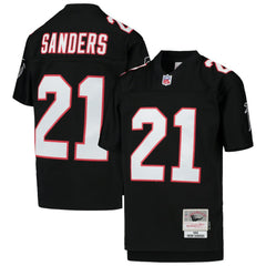 Deion Sanders Atlanta Falcons Youth 1992 Legacy Retired Player Jersey Black - Mitchell & Ness