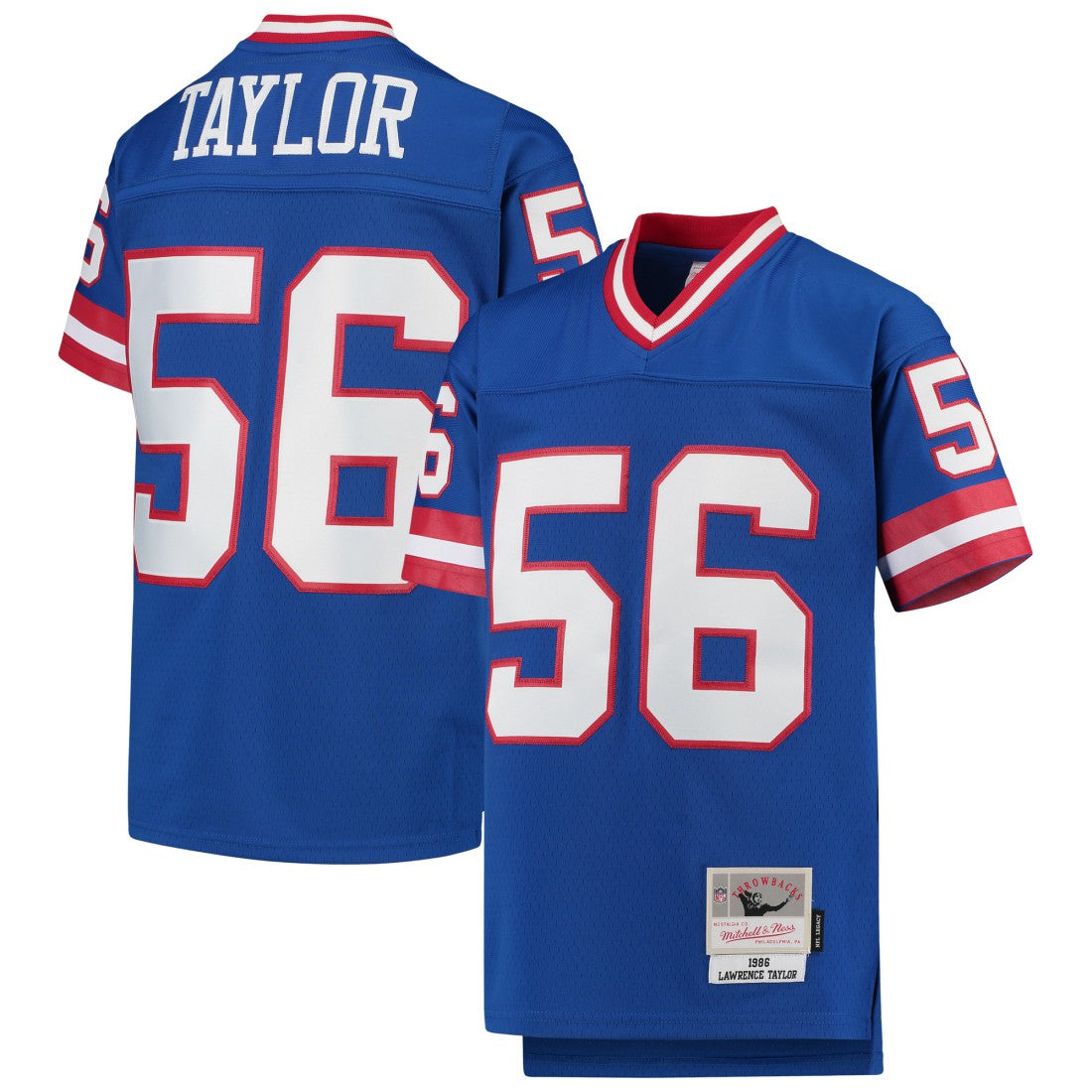 Lawrence Taylor New York Giants Youth 1986 Legacy Retired Player Jersey Royal - Mitchell & Ness