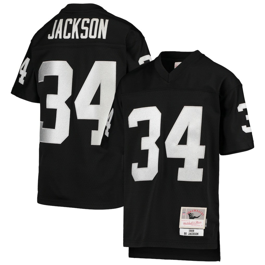 Bo Jackson Las Vegas Raiders Youth 1988 Legacy Retired Player Jersey Black - Mitchell & Ness