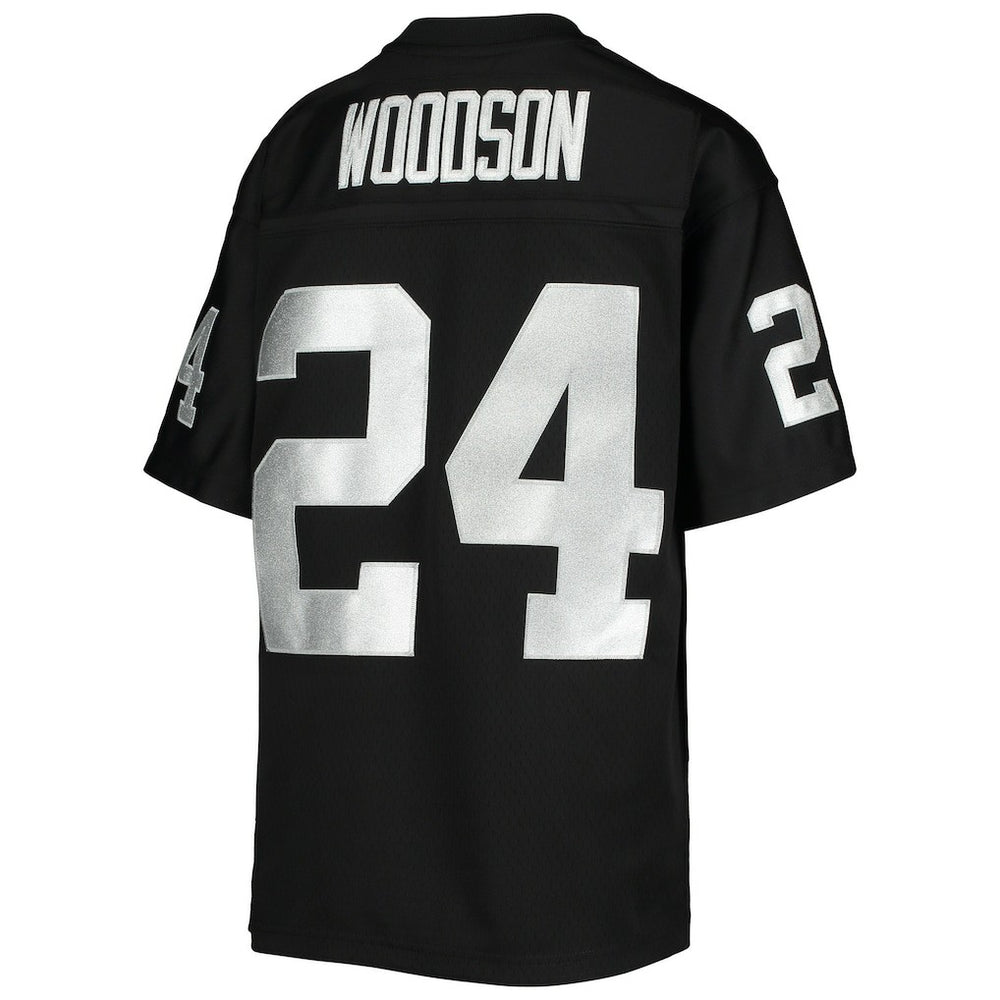 Charles Woodson Las Vegas Raiders Youth 1998 Legacy Retired Player Jersey Black - Mitchell & Ness