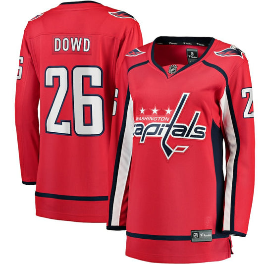 Nic Dowd Washington Capitals Fanatics Women's Home Breakaway Player Jersey - Red | NHL Jerseys