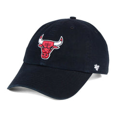 47 brand - Chicago Bulls '47 Core Logo Clean Up Adjustable Hat - Black