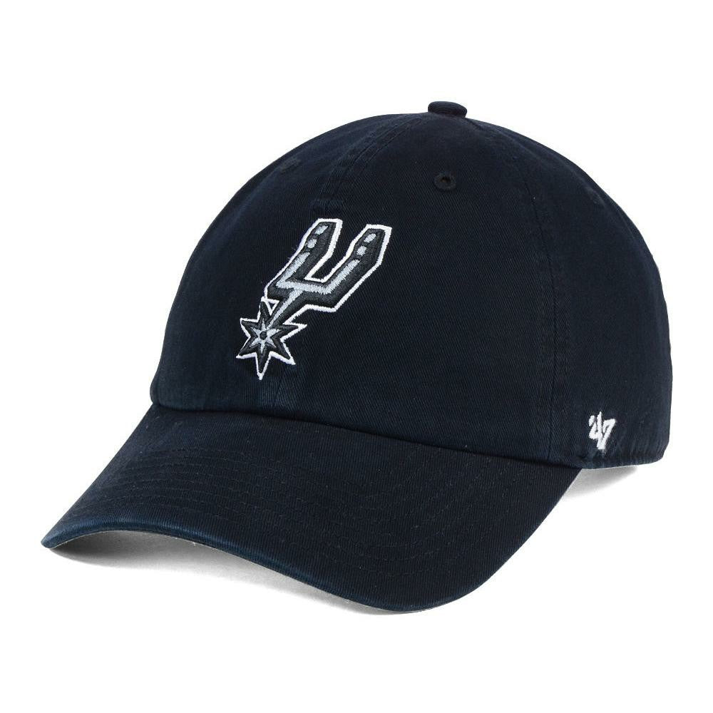 47 brand - San Antonio Spurs '47 Core Logo Clean Up Adjustable Hat - Black