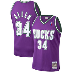 Mitchell & Ness - Ray Allen Milwaukee Bucks 2000/01 Hardwood Classics Swingman Jersey - Purple