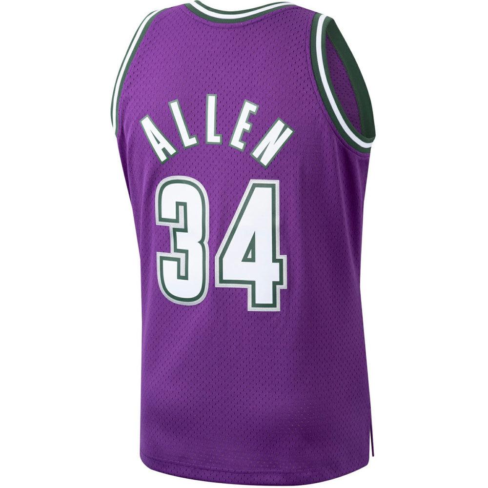 Mitchell & Ness - Ray Allen Milwaukee Bucks 2000/01 Hardwood Classics Swingman Jersey - Purple
