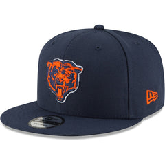 Chicago Bears New Era Head Basic 9FIFTY Adjustable Snapback Hat Navy - NFL