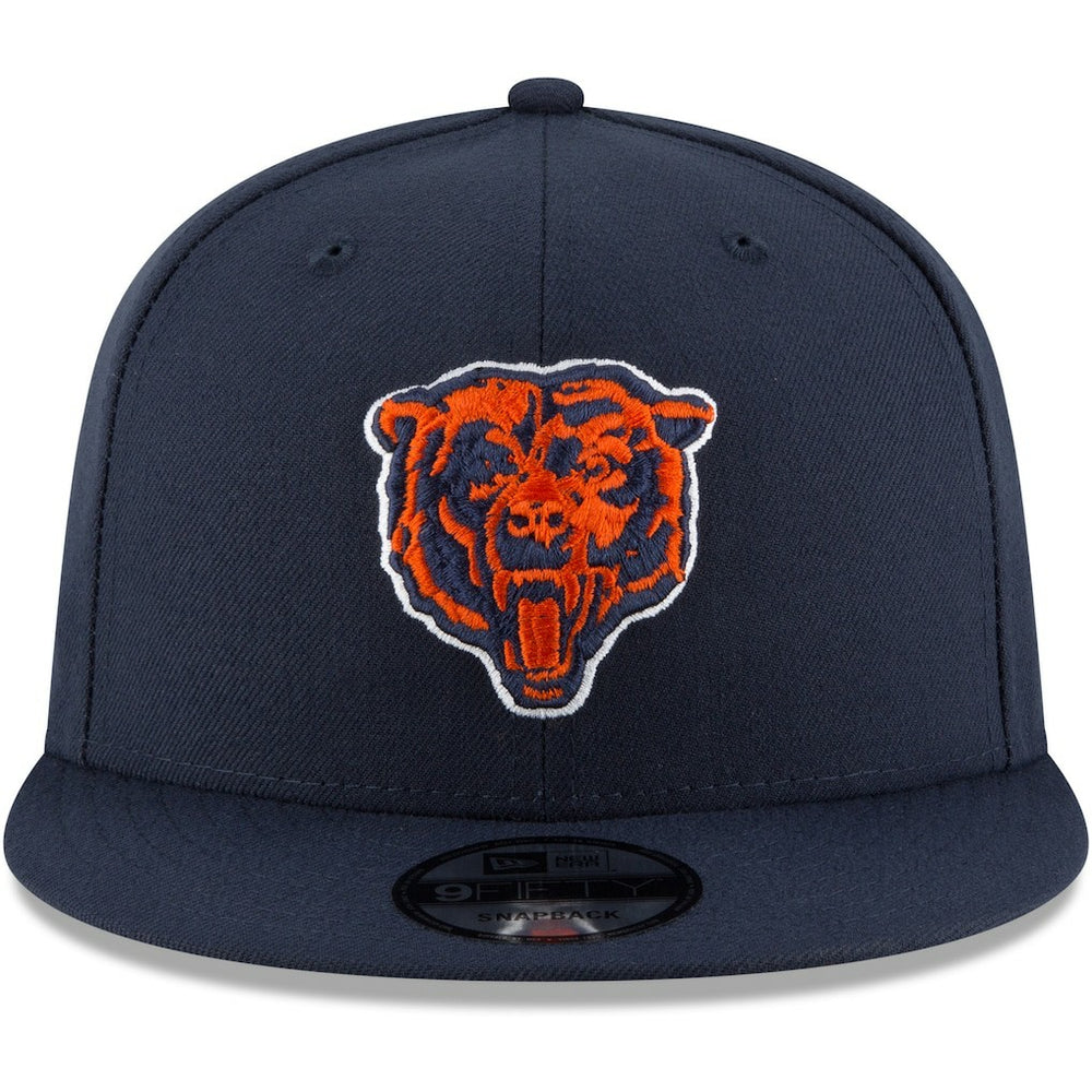 Chicago Bears New Era Head Basic 9FIFTY Adjustable Snapback Hat Navy - NFL