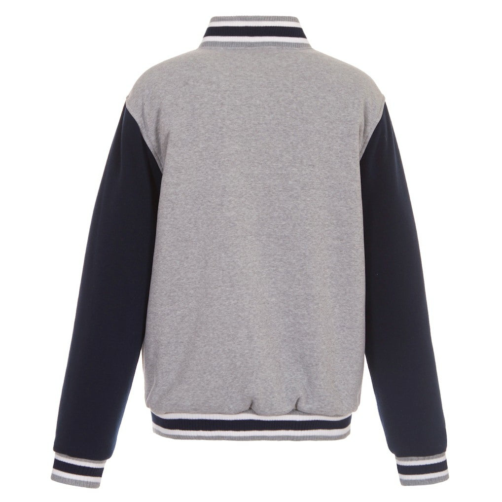 Dallas Cowboys JH Design Reversible Two Tone Fleece Jacket Gray/Navy - NFL