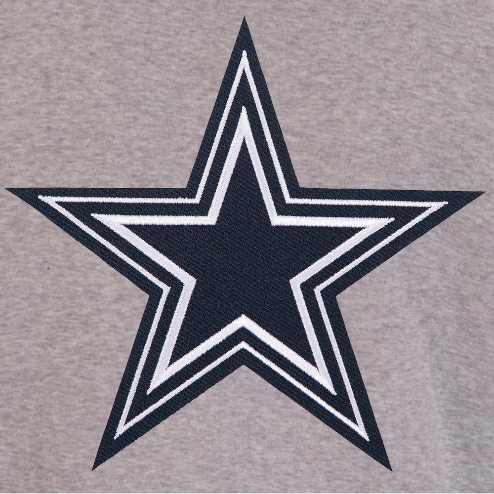 Dallas Cowboys JH Design Reversible Two Tone Fleece Jacket Gray/Navy - NFL