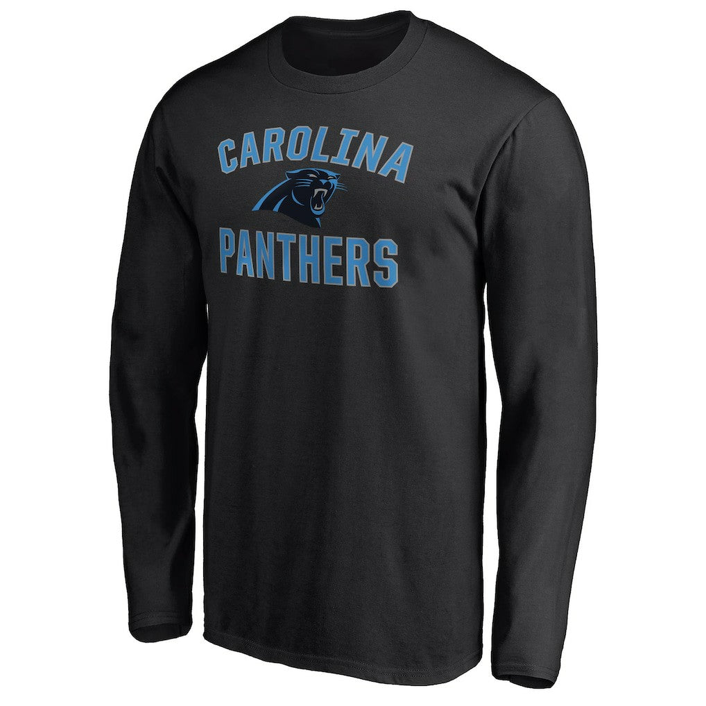 Carolina Panthers Victory Arch Long Sleeve T-Shirt Black - NFL