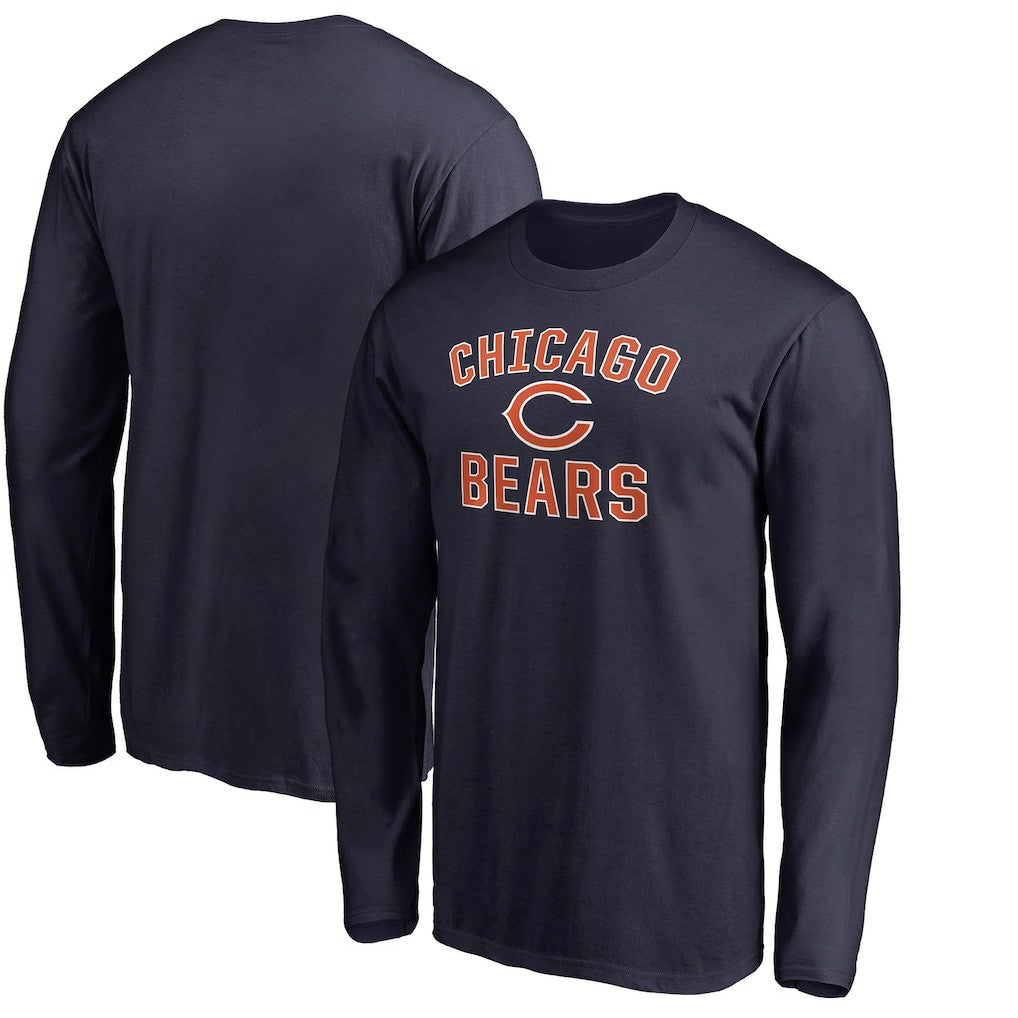 Chicago Bears Victory Arch Long Sleeve T-Shirt Navy - NFL