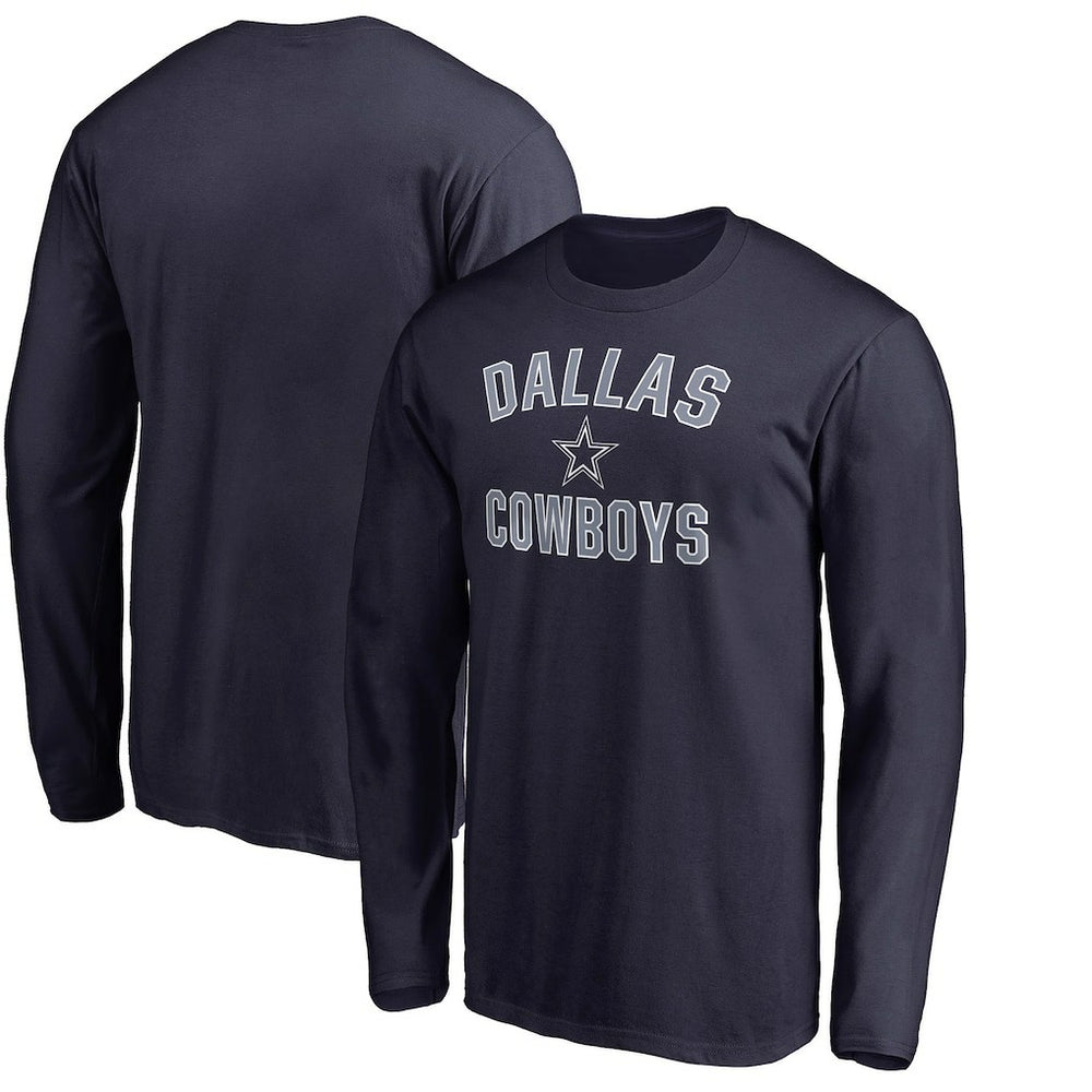 Dallas Cowboys Victory Arch Long Sleeve T-Shirt Navy - NFL