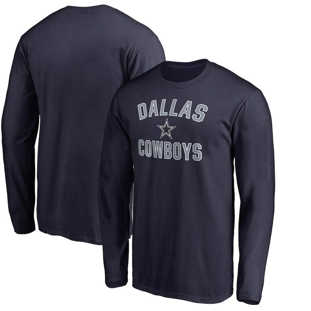 Dallas Cowboys Victory Arch Long Sleeve T-Shirt Navy - NFL