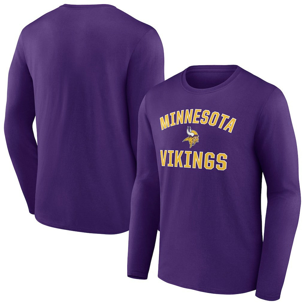 Minnesota Vikings Victory Arch Long Sleeve T-Shirt Purple - NFL
