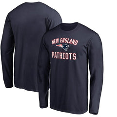 New England Patriots Victory Arch Long Sleeve T-Shirt Navy - NFL