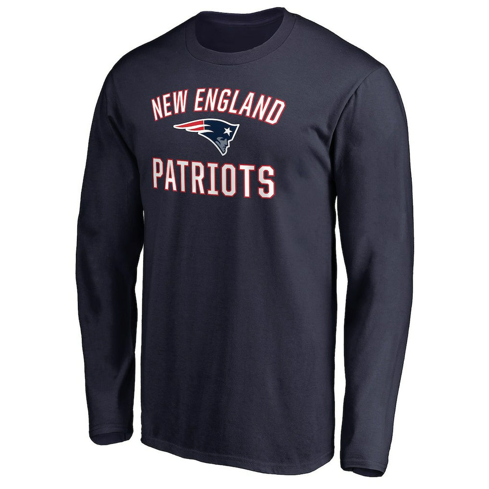New England Patriots Victory Arch Long Sleeve T-Shirt Navy - NFL