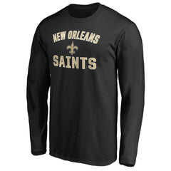 New Orleans Saints Victory Arch Long Sleeve T-Shirt Black - NFL