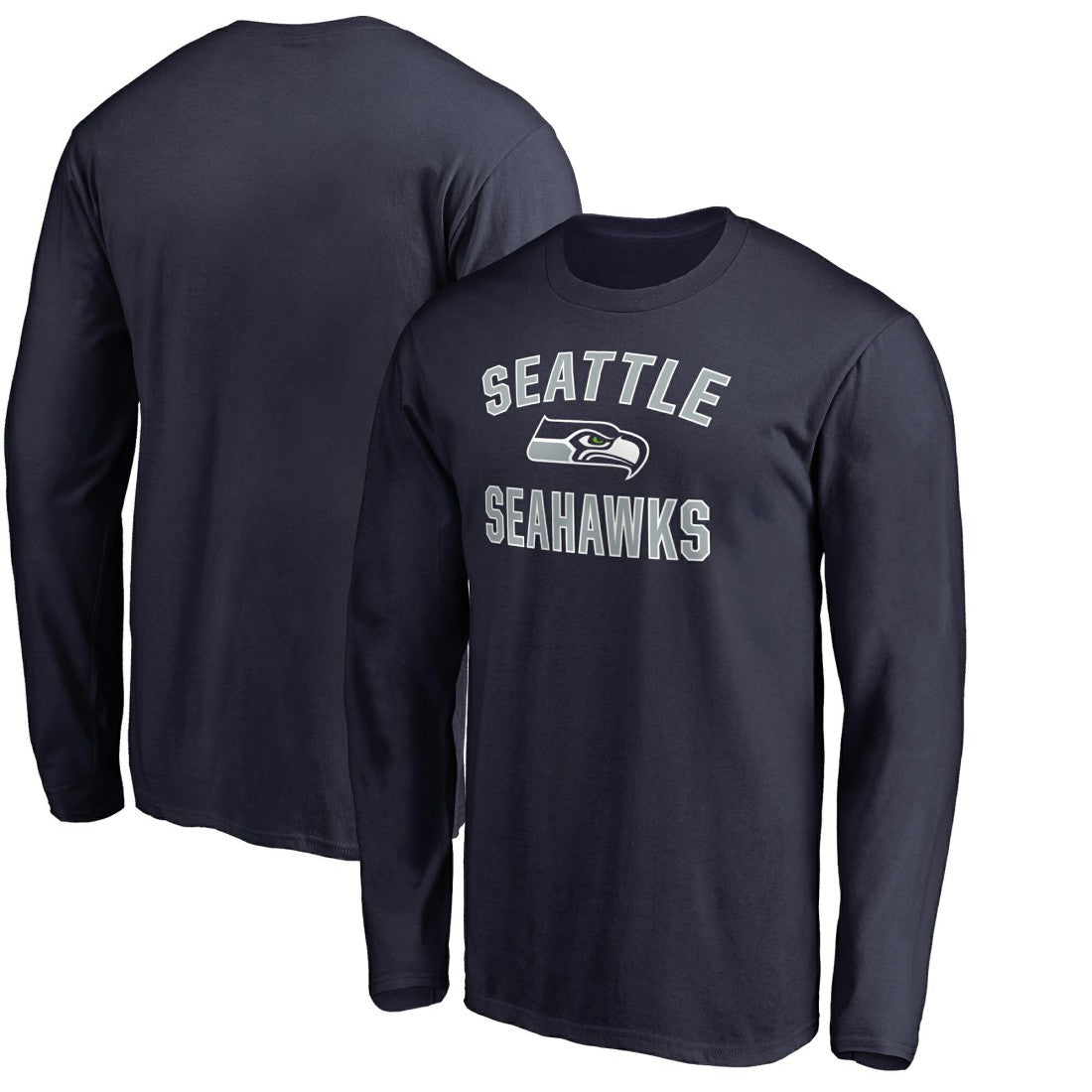 Seattle Seahawks Victory Arch Long Sleeve T-Shirt College Navy - NFL