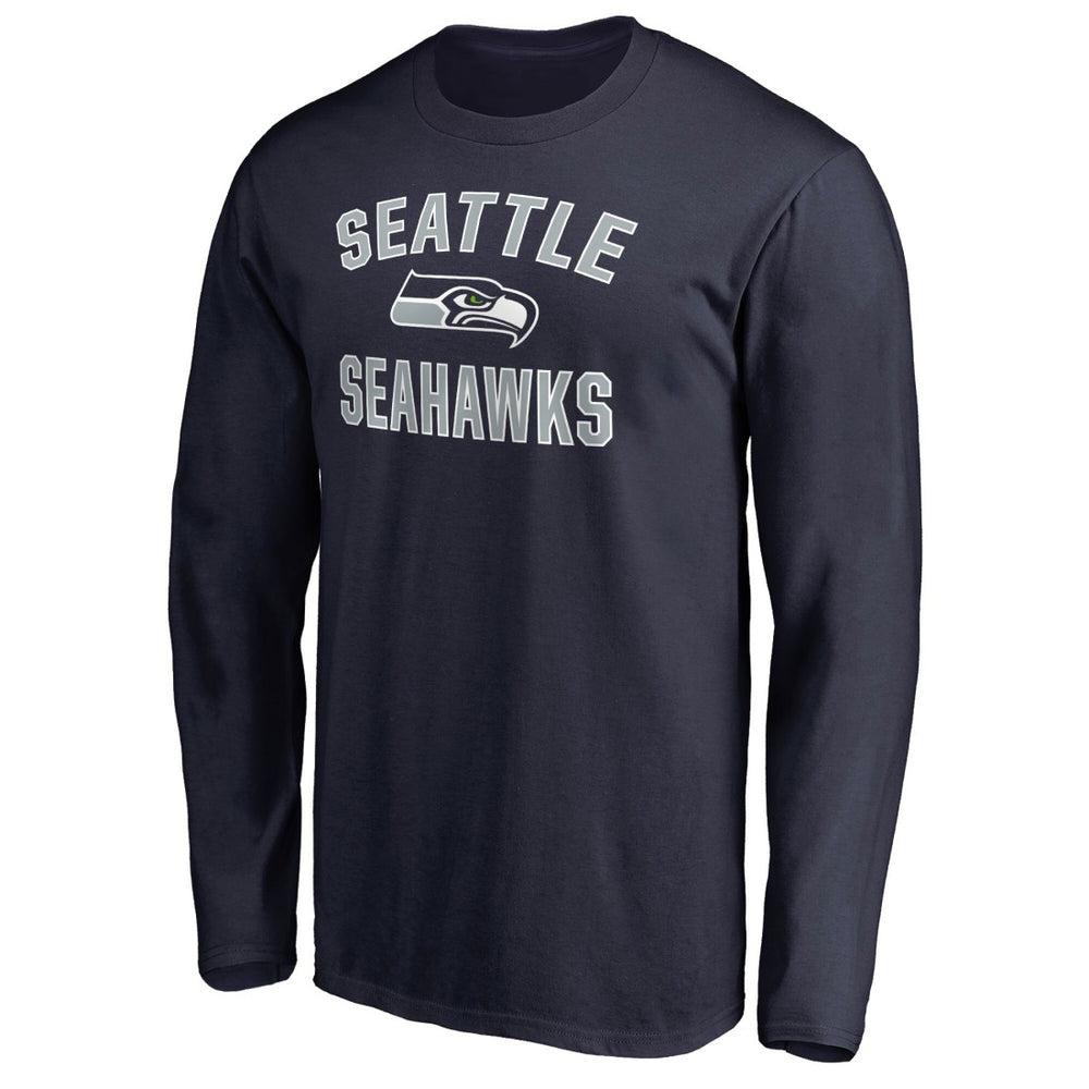 Seattle Seahawks Victory Arch Long Sleeve T-Shirt College Navy - NFL