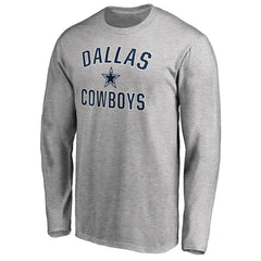 Dallas Cowboys Victory Arch Long Sleeve T-Shirt Heathered Gray - NFL